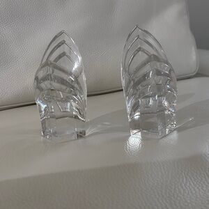 Chic Crystal Bookends